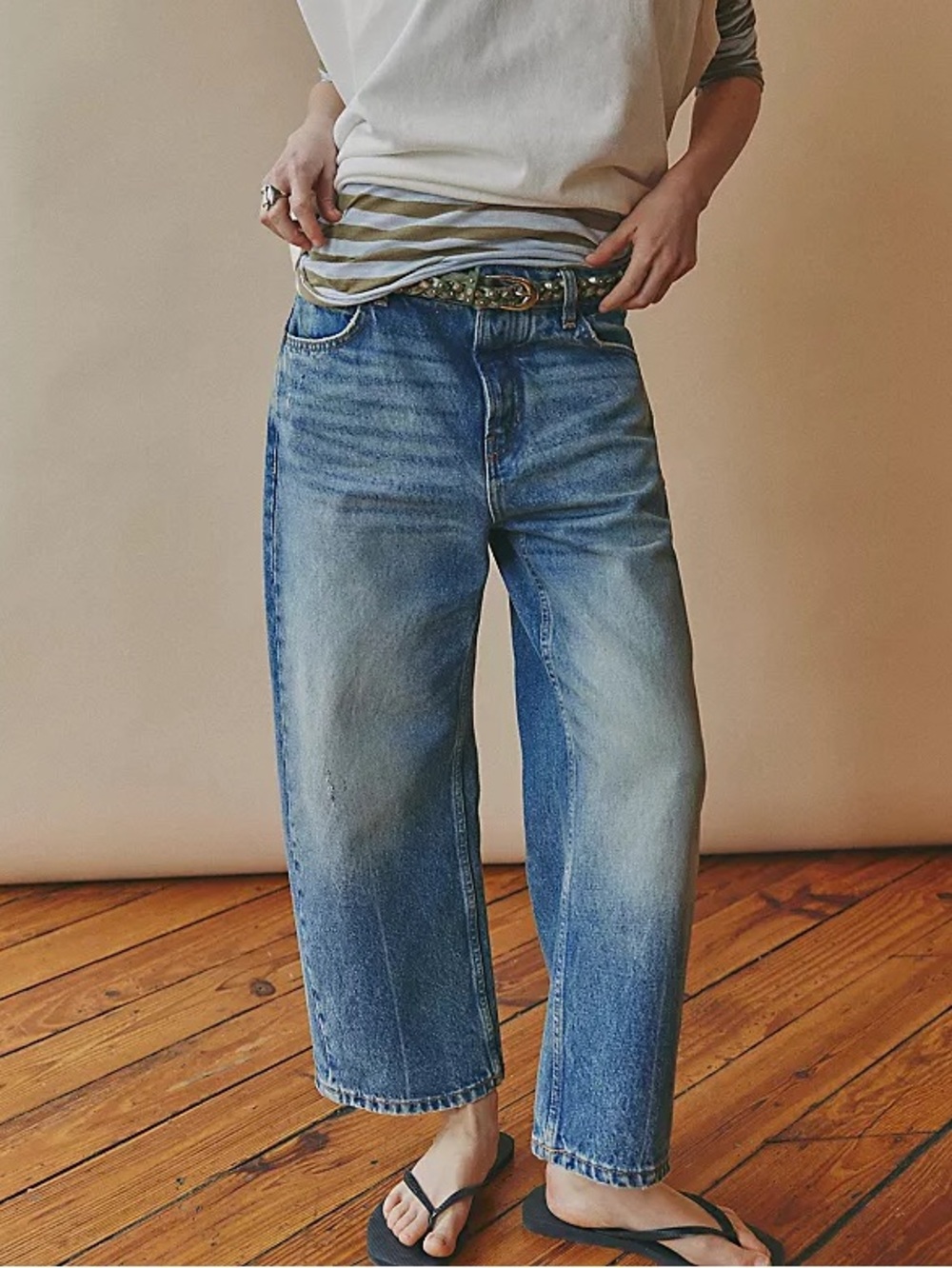 We The Free Deep Trance Dropped Boyfriend Jeans, NWOT